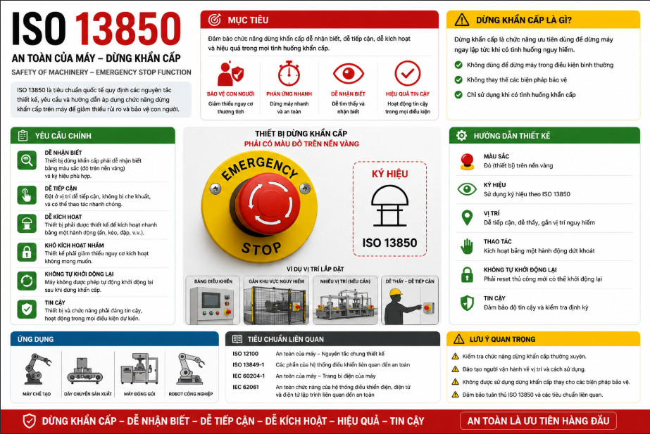 ISO 13850: The “Golden” Rules for Emergency Stop Systems on Machinery ...
