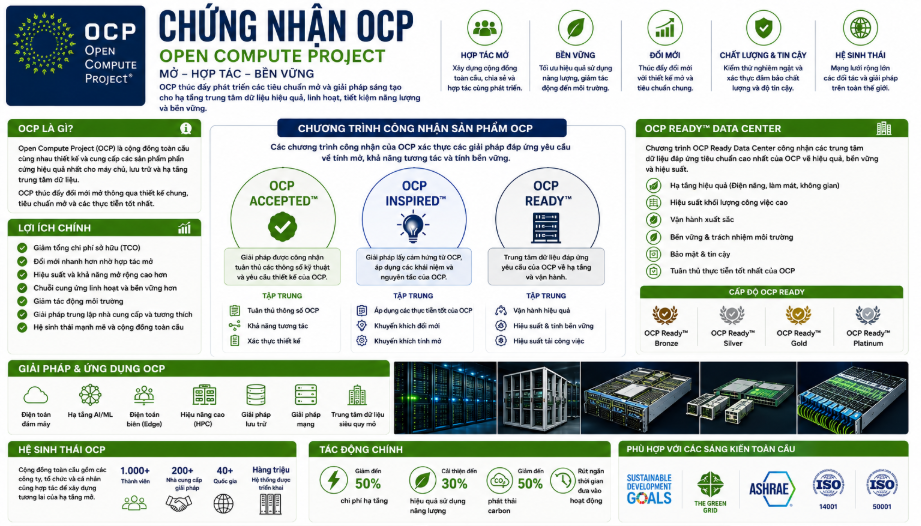 Chứng Nhận Open Compute Project (OCP): Tái Định Nghĩa Hạ Tầng Trung Tâm ...